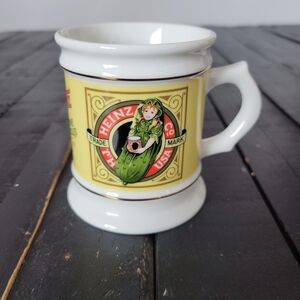 Heinz Pickles Vintage 1982 The Corner Store Porcelain Mug Coffee Cup Collectors
